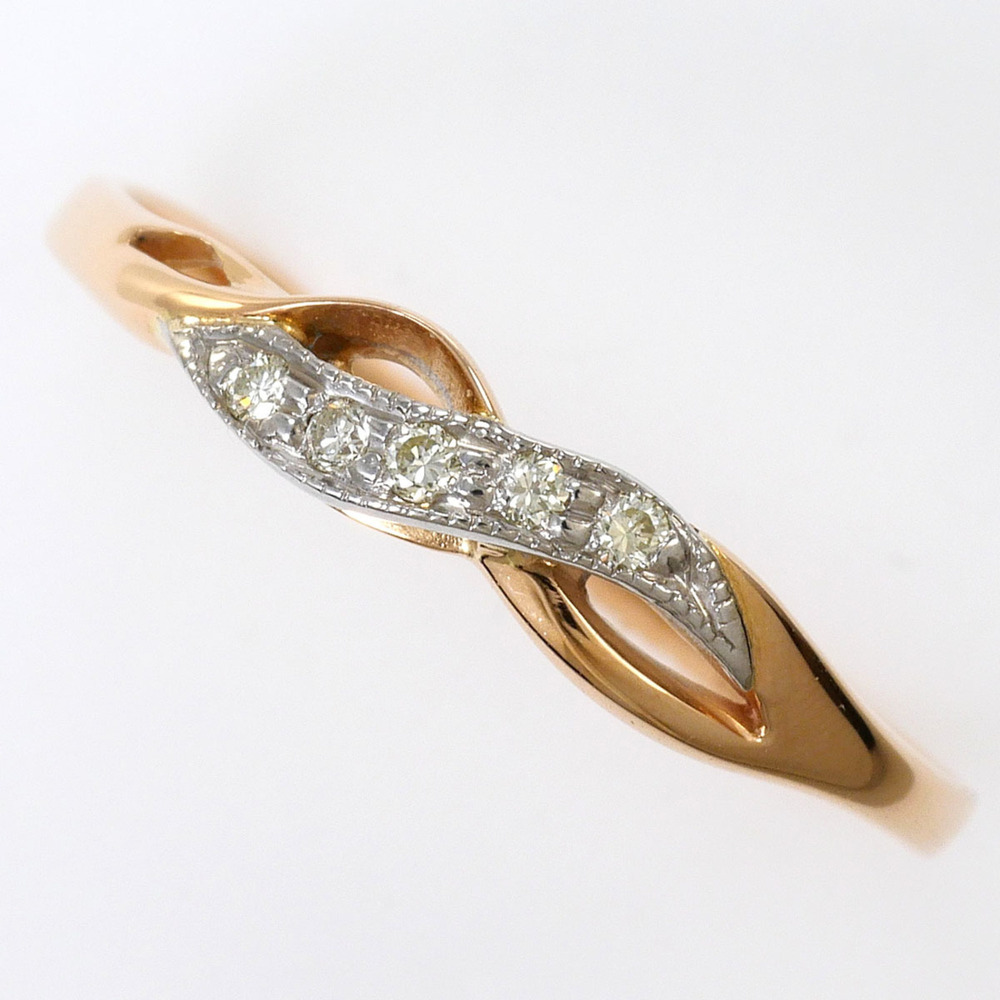 VINTAGE 14k Gold Diamond Ring